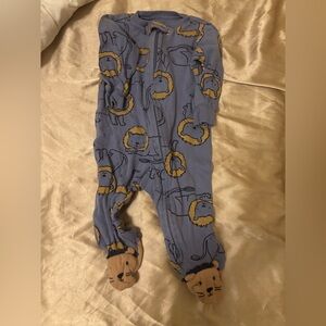 Carter's Blue Lion Print Sleep and Play (2 way zipper)